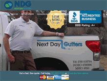 Tablet Screenshot of dcgutters.com